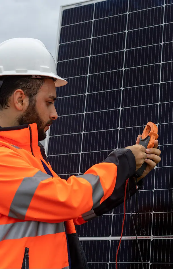 Electrician carrying out electrical work in London